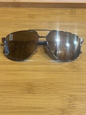 BMW BS0016 Men Rectangular Full Rim Designer Sunglasses Gunmetal Black/Grey 62mm